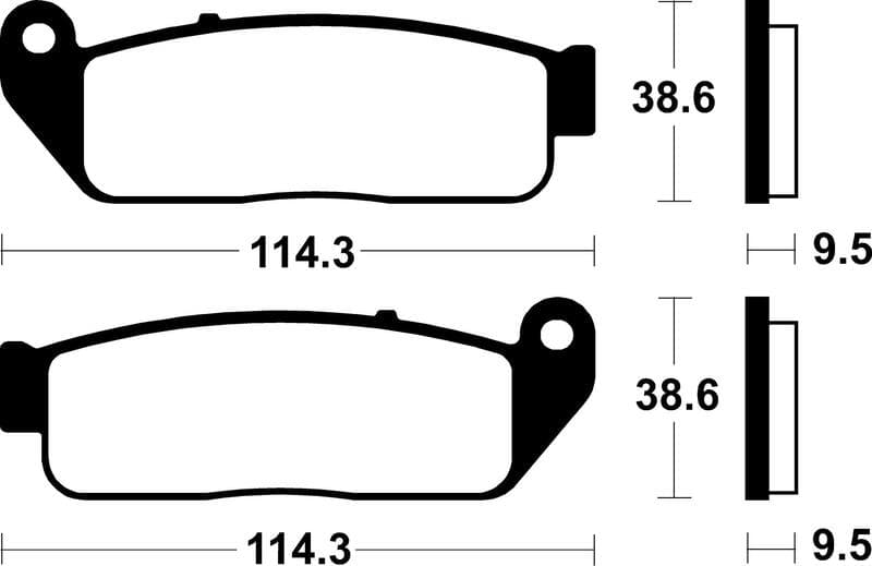 Tecnium Street Performance Sintered Metal Brake Pads - Mf429