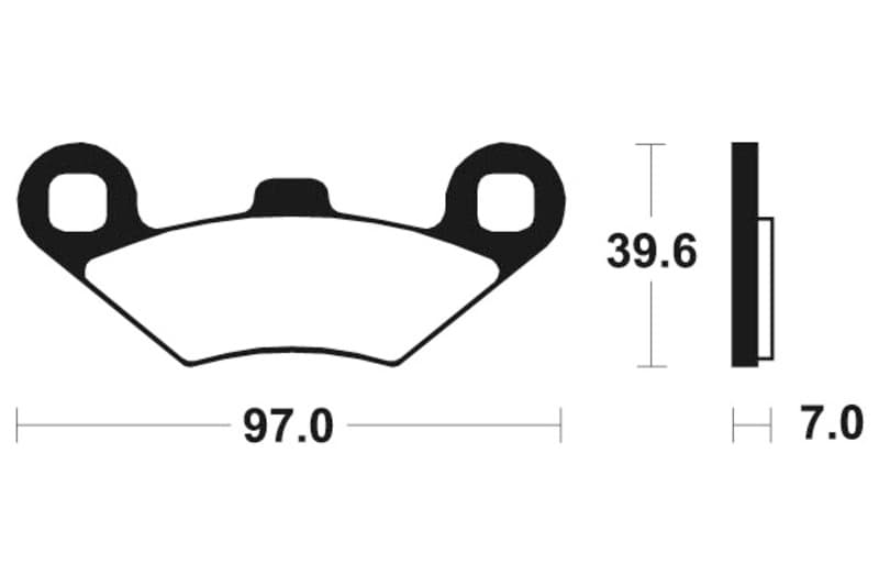 Tecnium Maxi Scooter Sintered Metal Brake Pads - Mss216