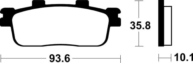 Tecnium Maxi Scooter Sintered Metal Brake Pads - Mss347