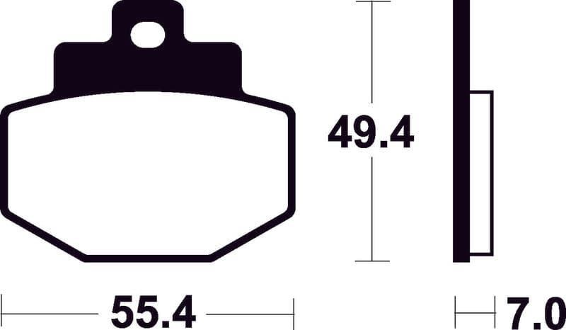 Tecnium Scooter Organic Brake Pads - Me272