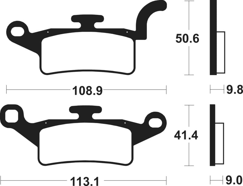 Tecnium Scooter Organic Brake Pads - Me376