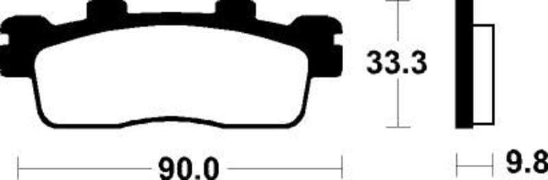 Tecnium Scooter Organic Brake Pads - Me371