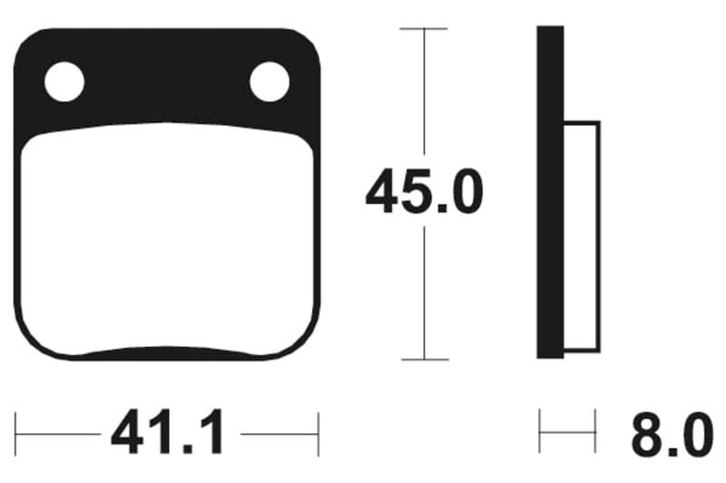 Tecnium Street Organic Brake Pads - Ma36