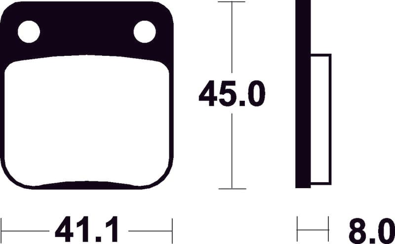 Tecnium Scooter Organic Brake Pads - Me36