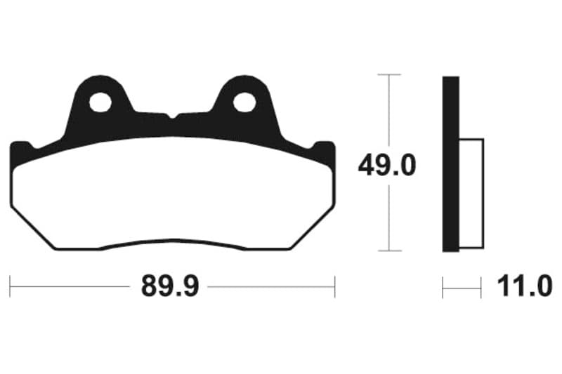 Tecnium Street Performance Sintered Metal Brake Pads - Mf42