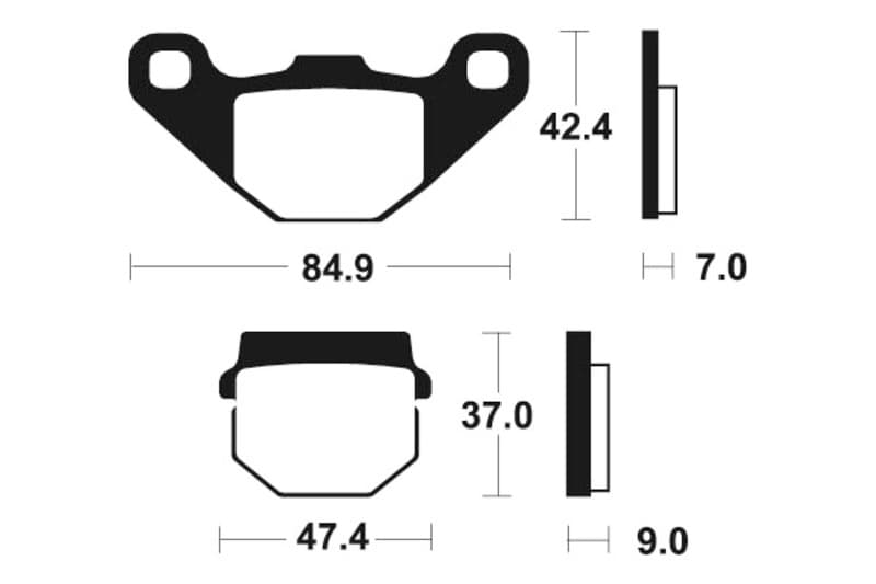 Tecnium Mx/Atv Sintered Metal Brake Pads - Mo44