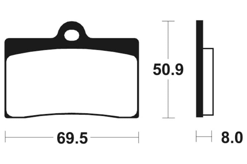 Tecnium Street Performance Sintered Metal Brake Pads - Mf66