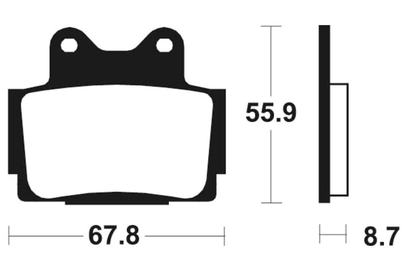 Tecnium Street Performance Sintered Metal Brake Pads - Mr70