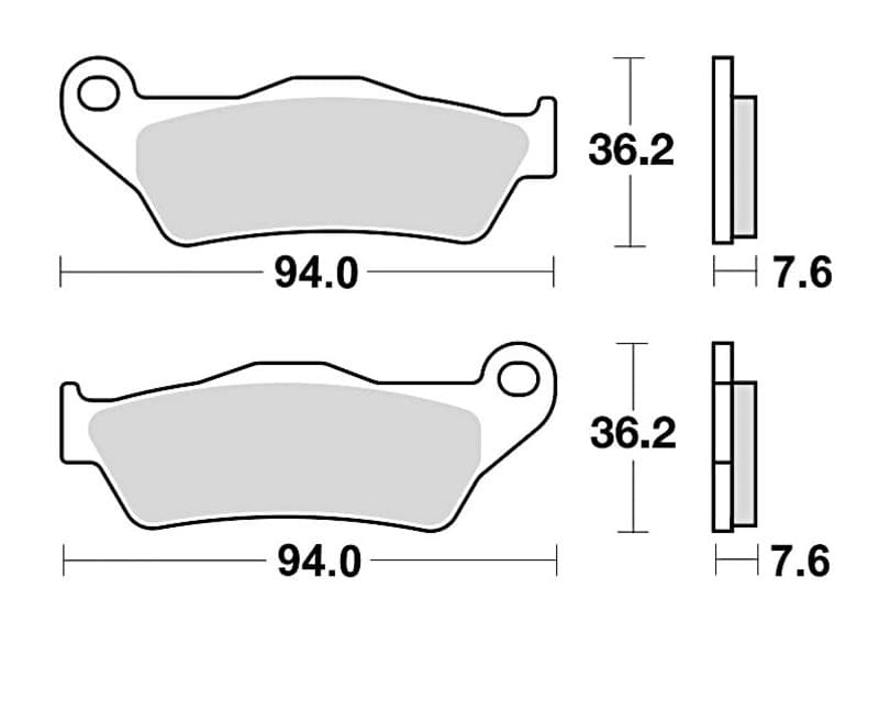 Braking Off-Road Sintered Metal Brake Pads - 746cm46