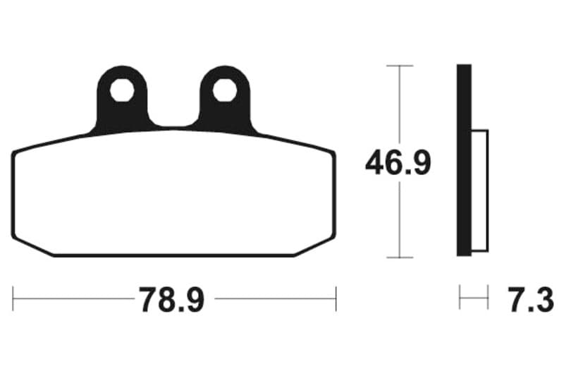 Tecnium Street Organic Brake Pads - Ma88