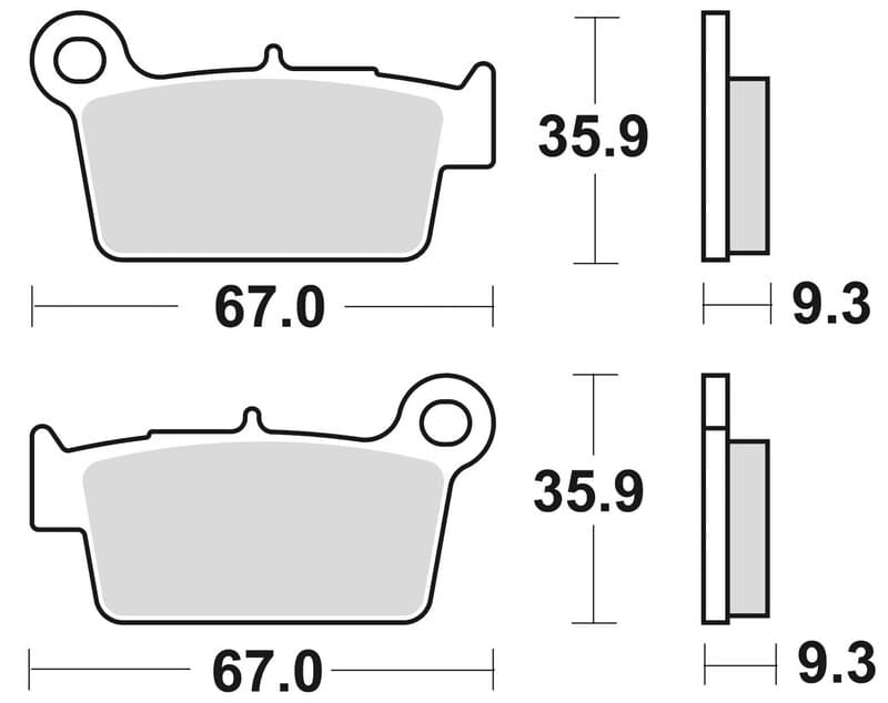 Braking Off-Road/Atv Sintered Metal Brake Pads - 890cm44