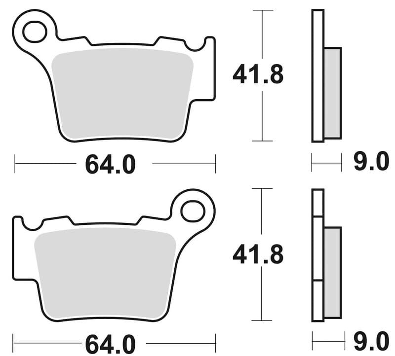 Braking Off-Road/Atv Sintered Metal Brake Pads - 891cm44