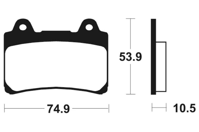 Tecnium Street Organic Brake Pads - Ma90