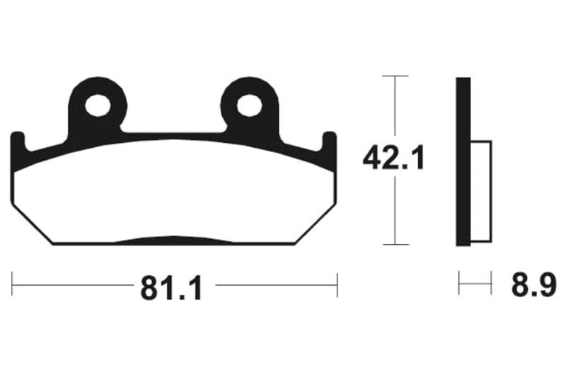 Tecnium Street Performance Sintered Metal Brake Pads - Mf93