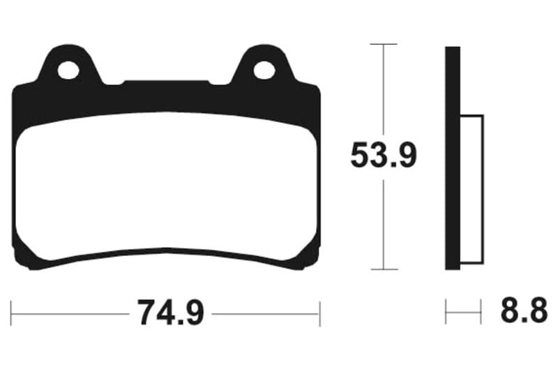 Tecnium Street Performance Sintered Metal Brake Pads - Mf113