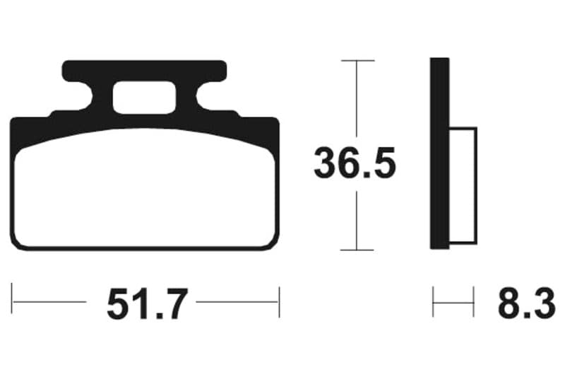 Tecnium Street Organic Brake Pads - Ma118