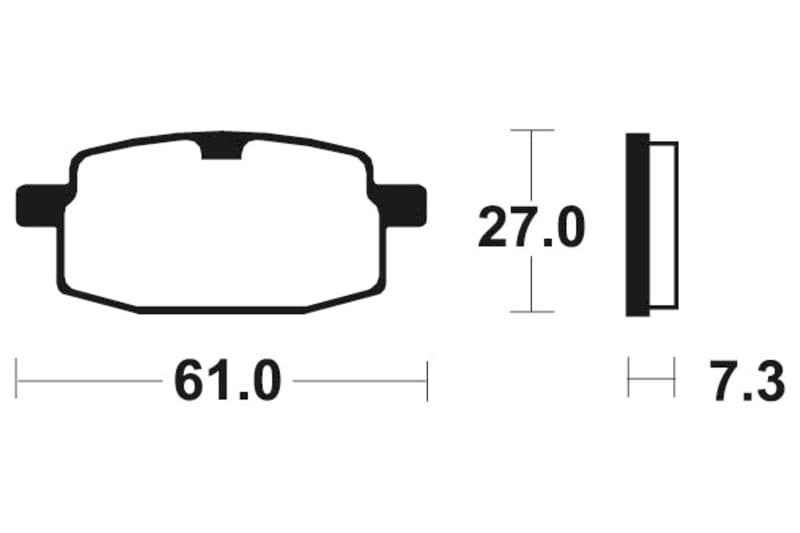 Tecnium Street Organic Brake Pads - Ma119