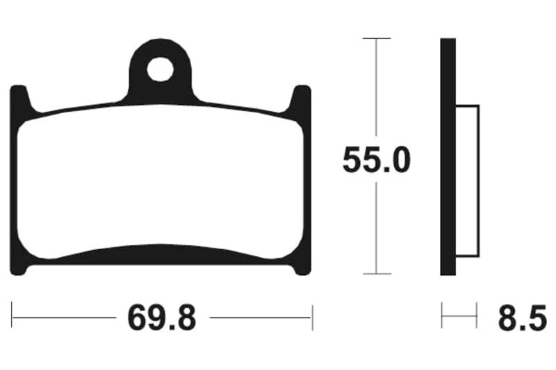 Tecnium Street Performance Sintered Metal Brake Pads - Mf124