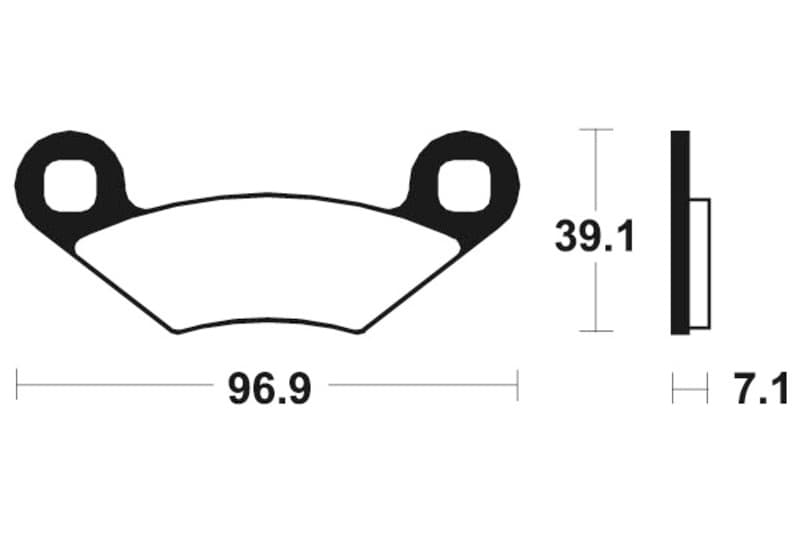 Tecnium Street Organic Brake Pads - Ma142