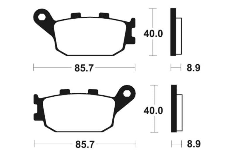 Tecnium Street Performance Sintered Metal Brake Pads - Mr157
