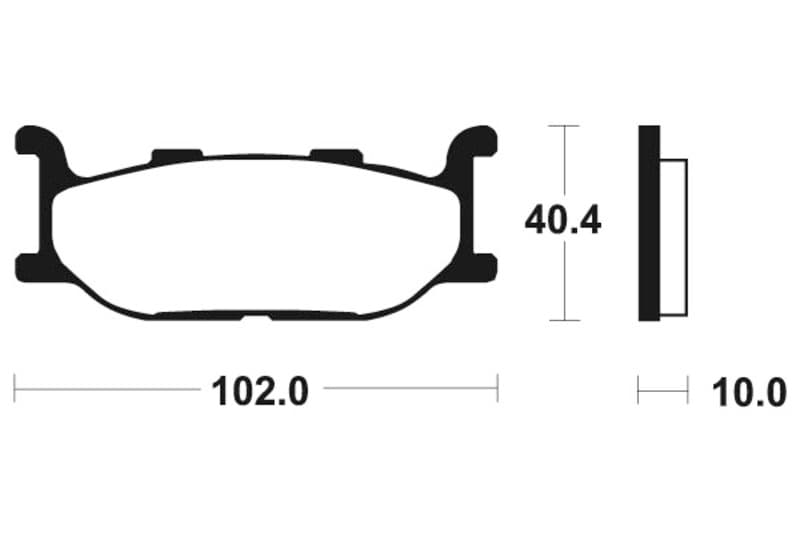 Tecnium Street Performance Sintered Metal Brake Pads - Mf163