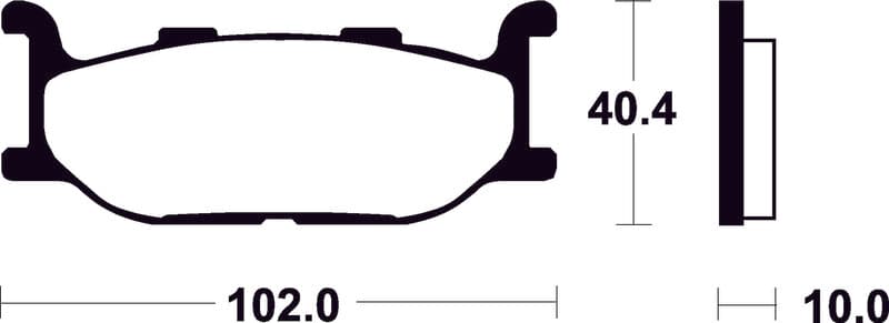 Tecnium Scooter Organic Brake Pads - Me163
