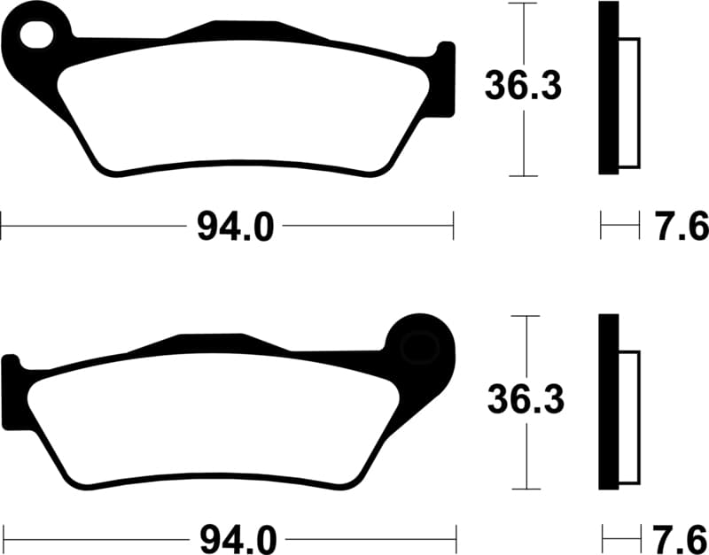 Tecnium Scooter Organic Brake Pads - Me171