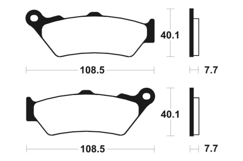 Tecnium Street Performance Sintered Metal Brake Pads - Mr174