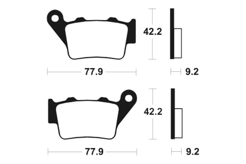 Tecnium Racing Mx/Atv Sintered Metal Brake Pads - Mor175
