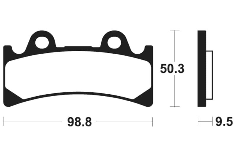 Tecnium Street Performance Sintered Metal Brake Pads - Mf183