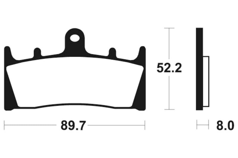 Tecnium Street Performance Sintered Metal Brake Pads - Mf186