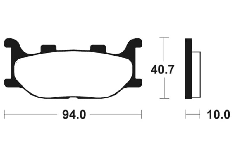 Tecnium Street Performance Sintered Metal Brake Pads - Mf191