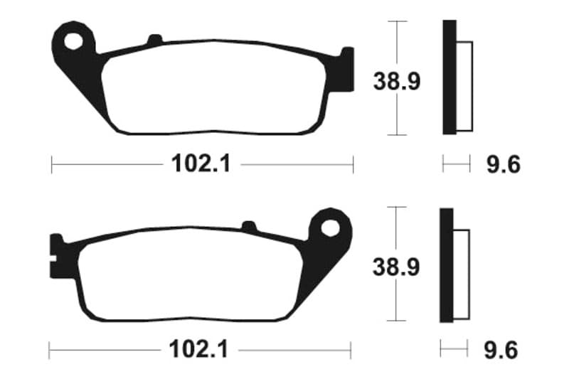Tecnium Street Performance Sintered Metal Brake Pads - Mf200