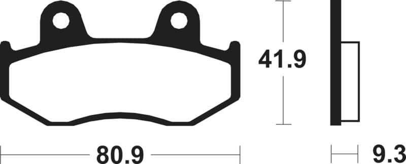 Tecnium Scooter Organic Brake Pads - Me209
