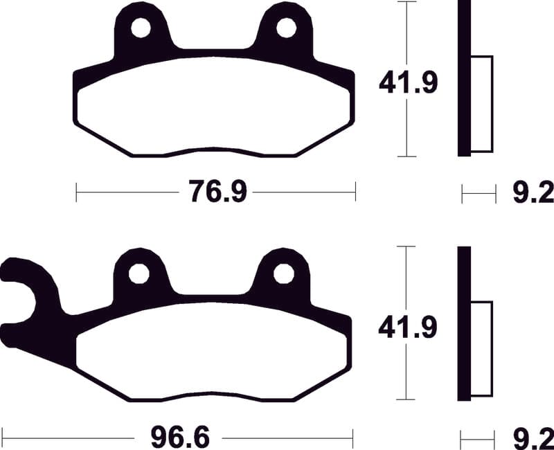 Tecnium Scooter Organic Brake Pads - Me213