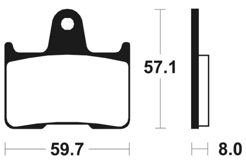Tecnium Street Performance Sintered Metal Brake Pads - Mr215