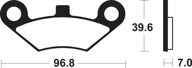 Tecnium Mx/Atv Gesinterde remblokken - Mo414