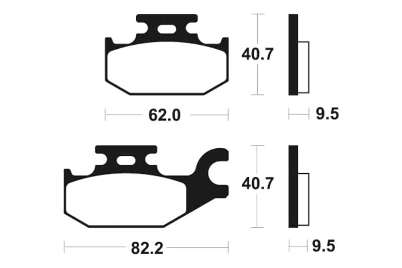 Tecnium Maxi Scooter Gesinterde remblokken - Mss254