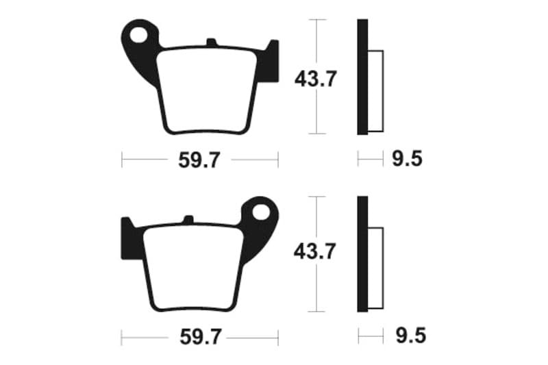 Tecnium Mx/Atv Gesinterde remblokken - Mo277