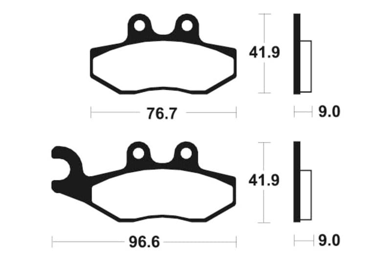 Tecnium Maxi Scooter Gesinterde remblokken - Mss286