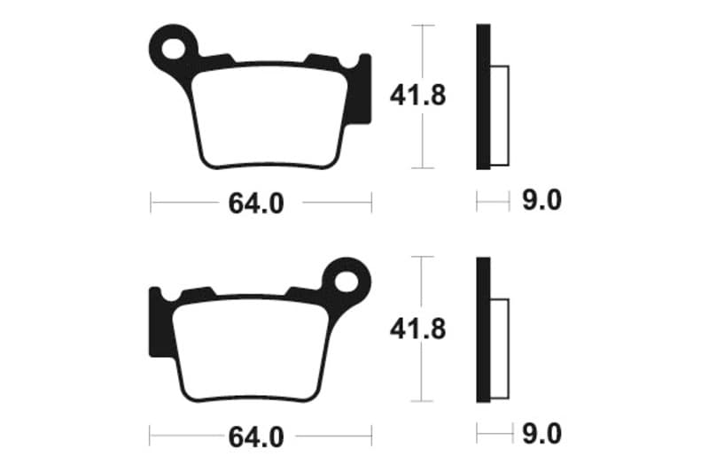 Tecnium Racing Mx/Atv Gesinterde remblokken - Mor291
