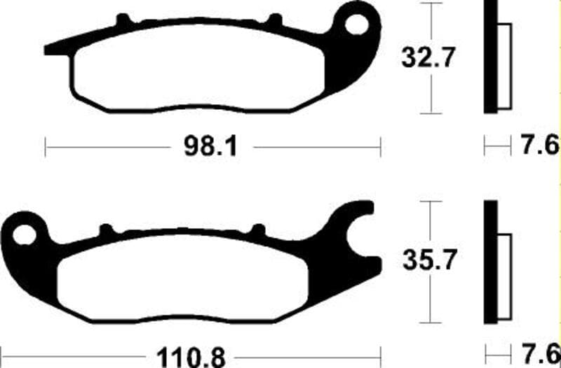 Tecnium Scooter Organische remblokken - Me297