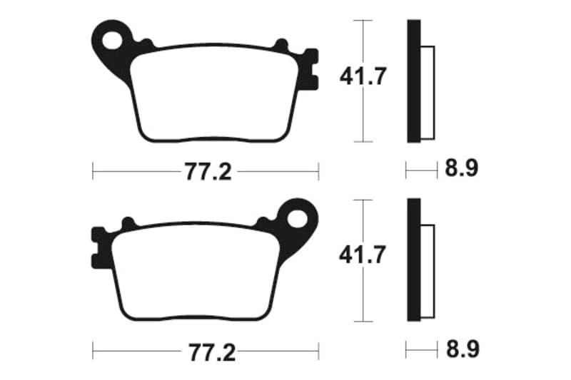 Tecnium Street Performance Sintered Metal Brake Pads - Mr334