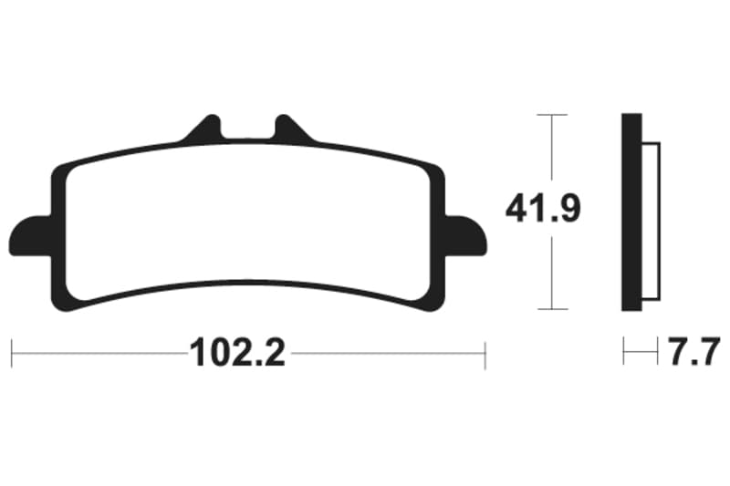Tecnium Street Performance Sintered Metal Brake Pads - Mf341