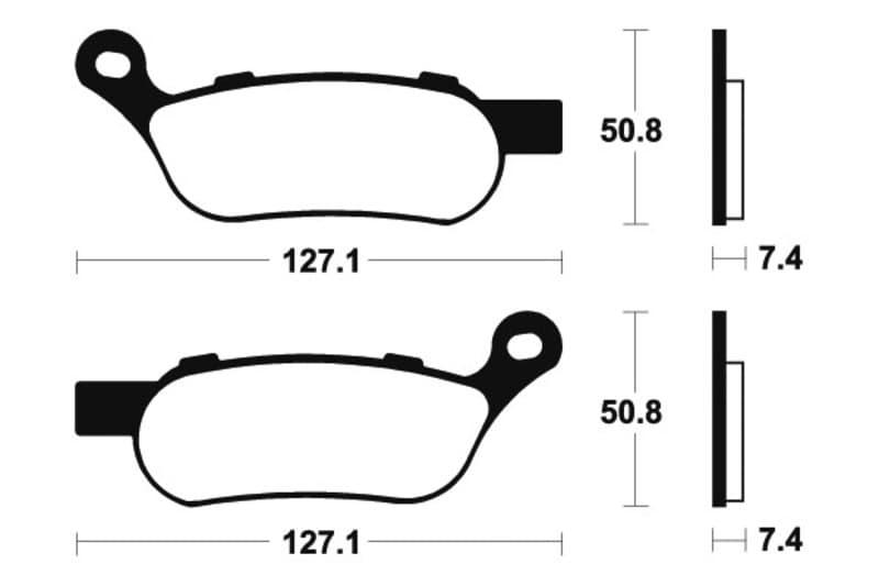 Tecnium Street Performance Sintered Metal Brake Pads - Mr354