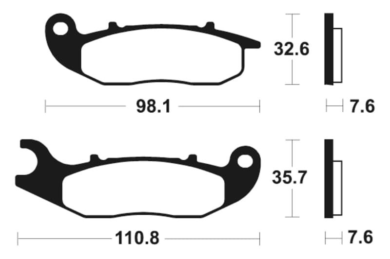 Tecnium Street Organic Brake Pads - Ma359