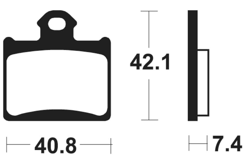 Tecnium Mx/Atv Gesinterde remblokken - Mo372