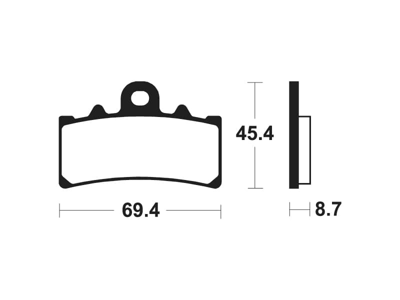 Tecnium Street Performance Sintered Metal Brake Pads - Mf377