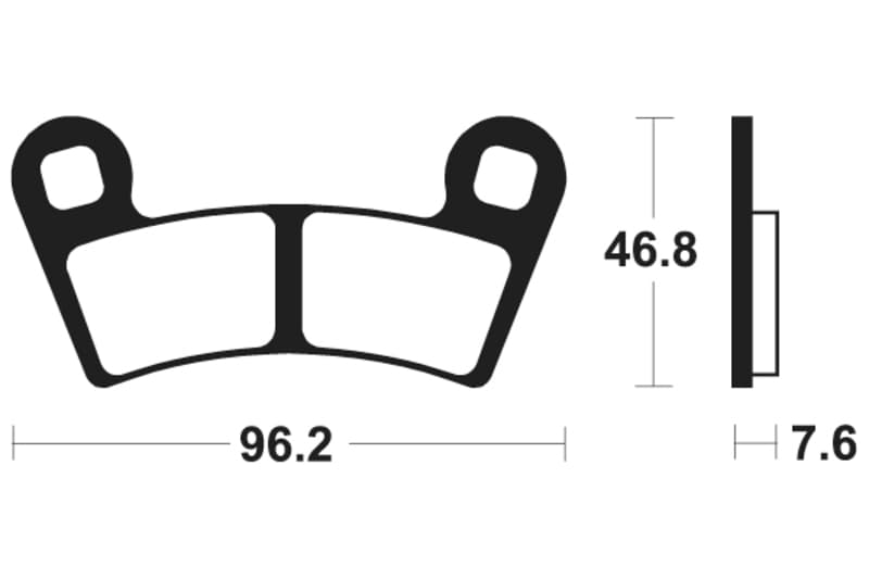 Tecnium Mx/Atv Gesinterde remblokken - Mo398