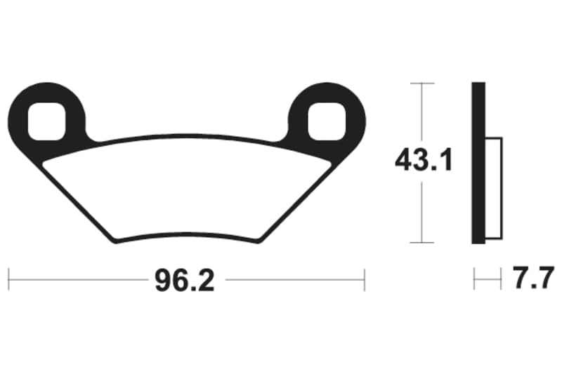 Tecnium Racing Mx/Atv Gesinterde remblokken - Mor399
